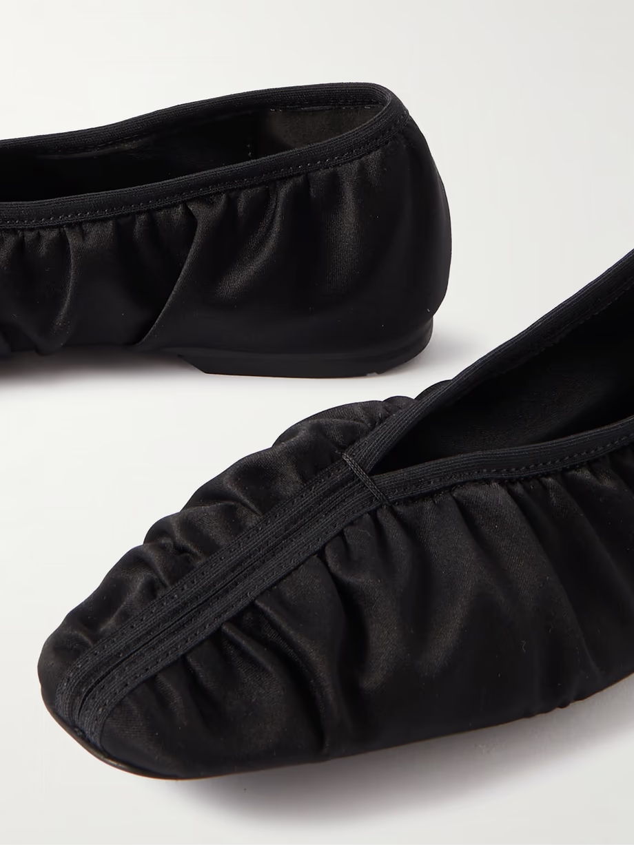 The Gathered satin ballet flats The Gathered satin ballet flats