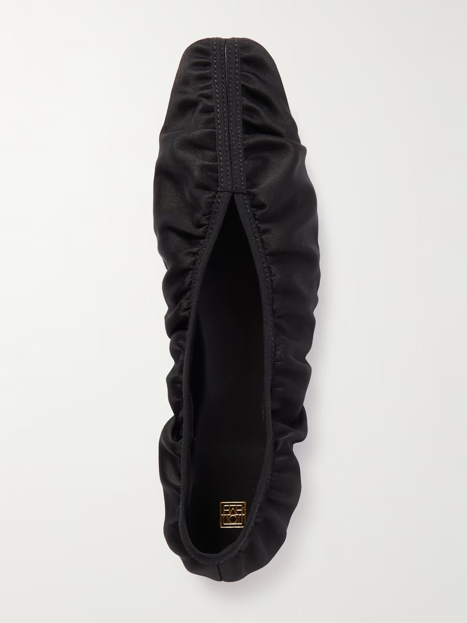 The Gathered satin ballet flats The Gathered satin ballet flats