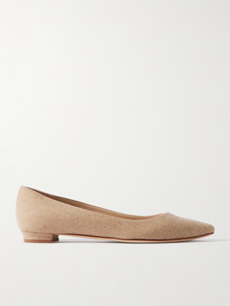 Lanza Bb wool point-toe flats Lanza Bb wool point-toe flats