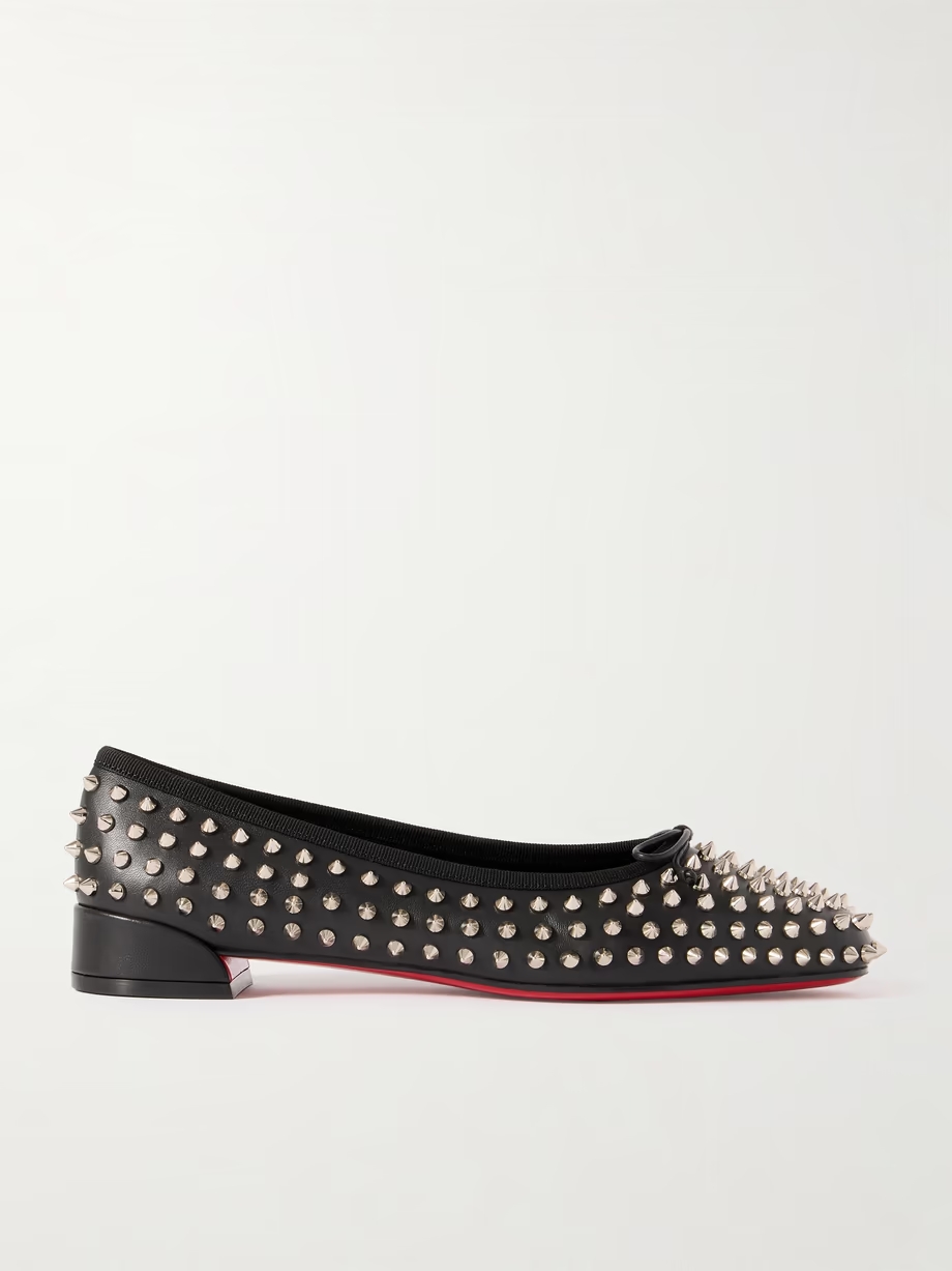 Sweetie Jane studded leather ballet flats Sweetie Jane studded leather ballet flats
