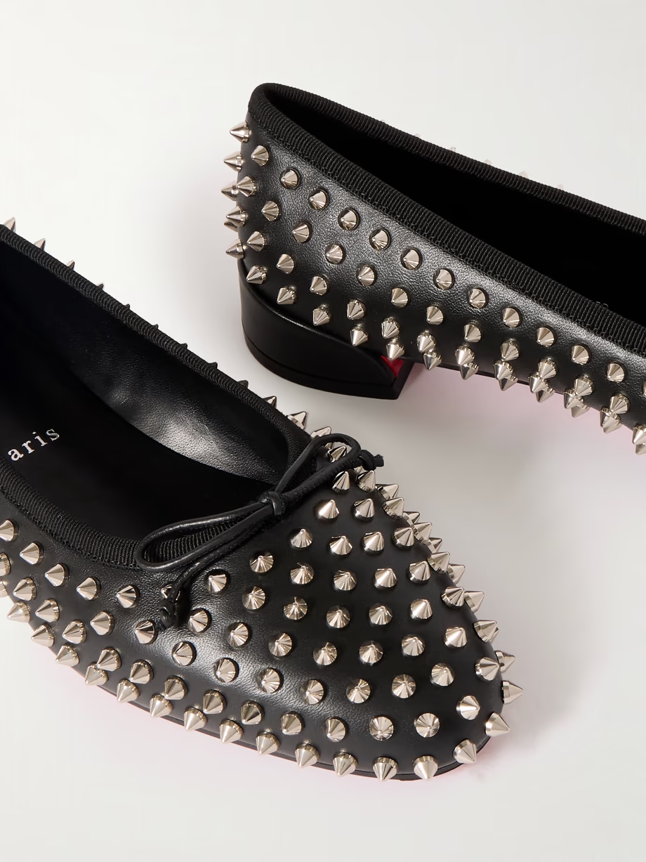 Sweetie Jane studded leather ballet flats Sweetie Jane studded leather ballet flats