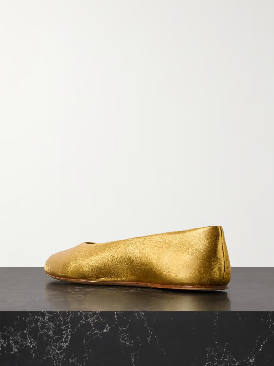 Andre metallic leather ballet flats Andre metallic leather ballet flats