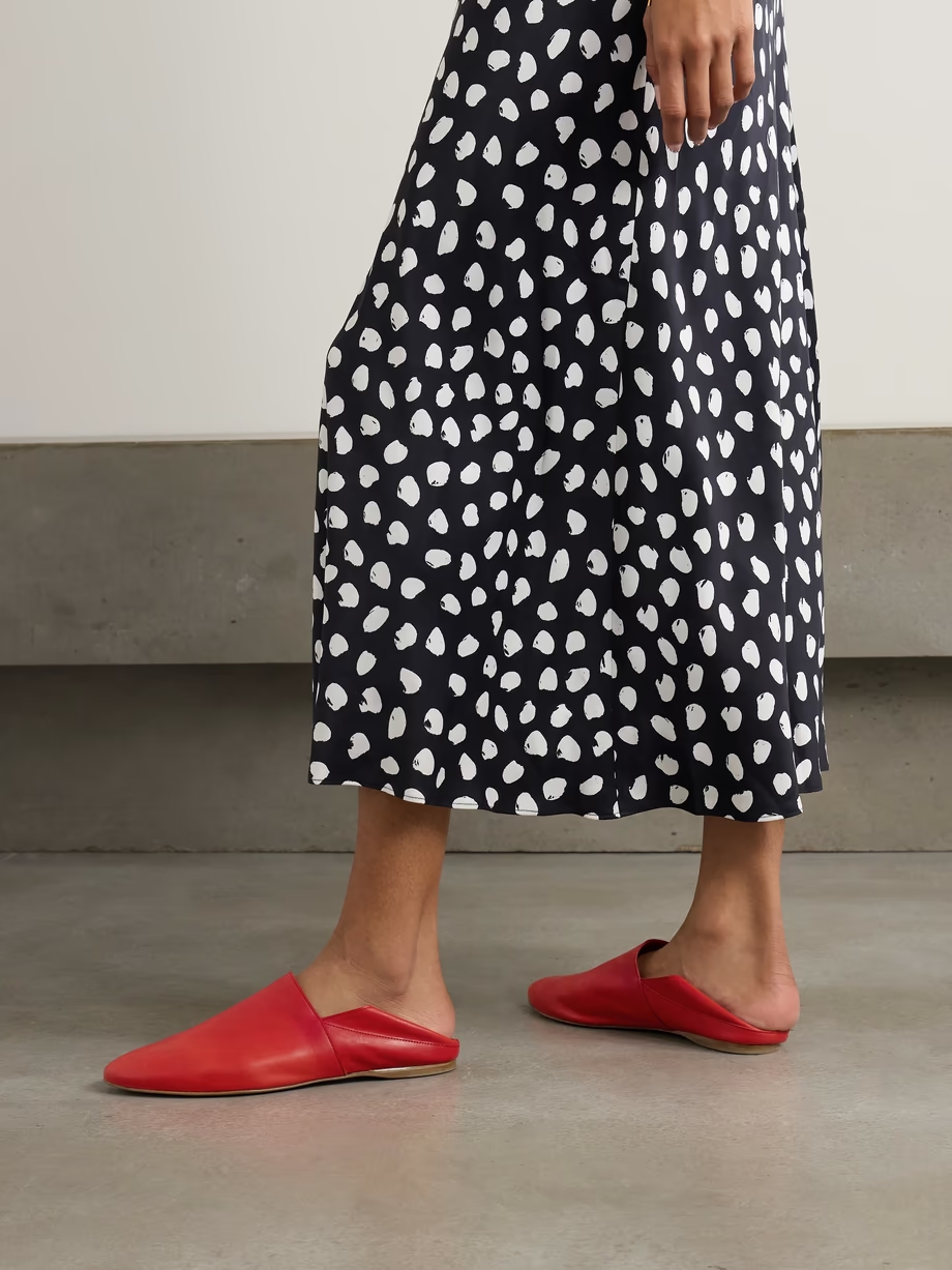 Pascale leather slippers