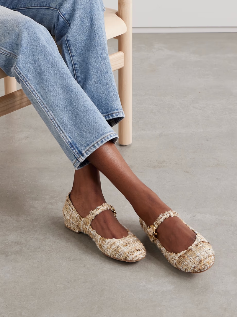 Tweed Mary Jane ballet flats Tweed Mary Jane ballet flats