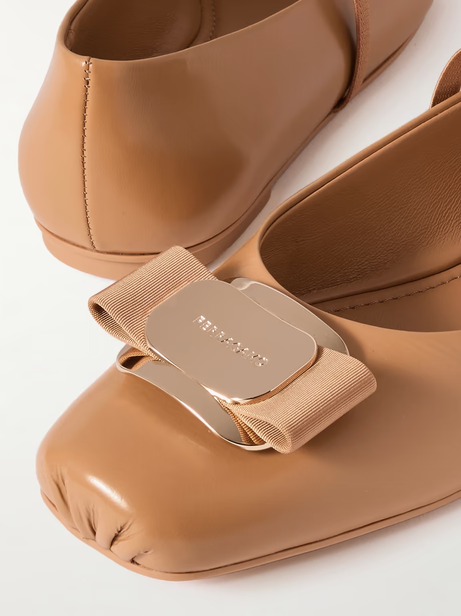 Zina embellished leather Mary Jane flats Zina embellished leather Mary Jane flats