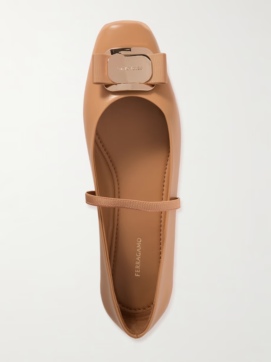 Zina embellished leather Mary Jane flats Zina embellished leather Mary Jane flats