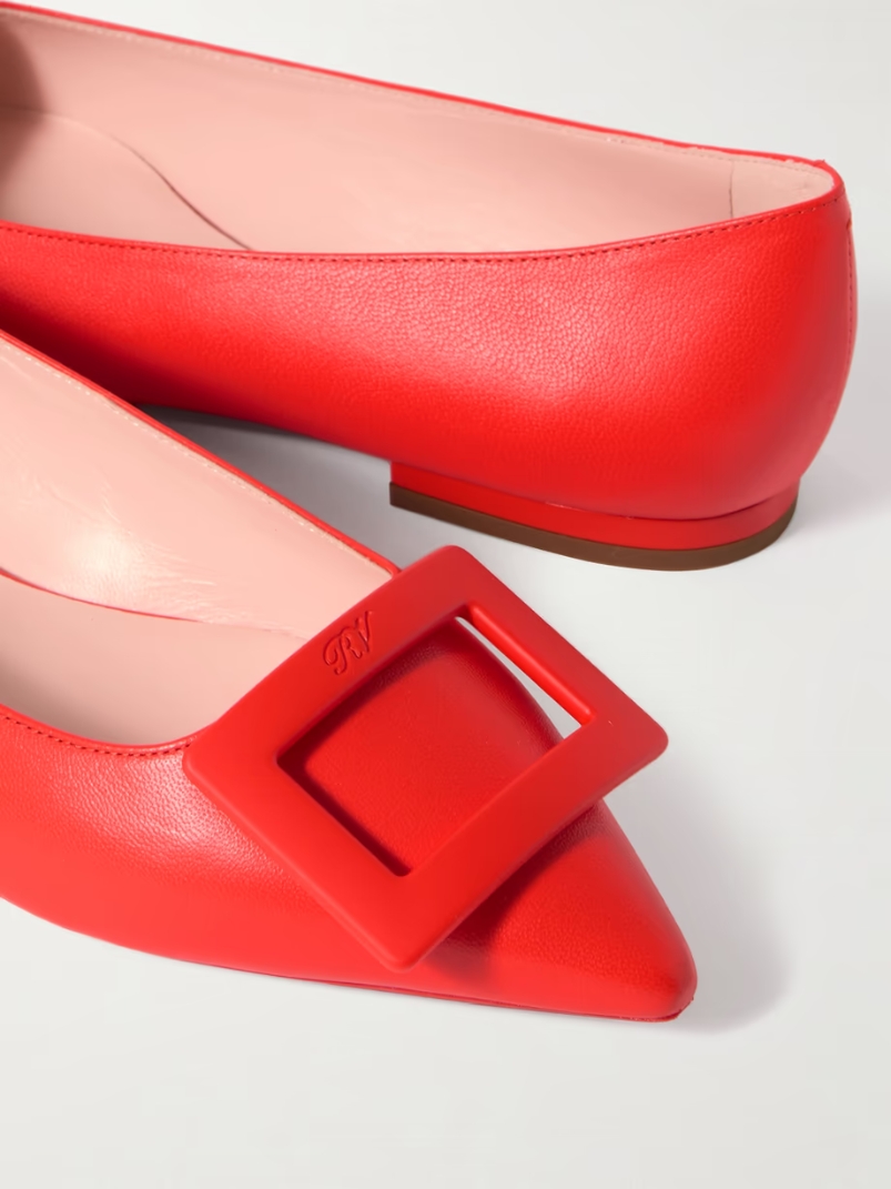 Gommettine buckled leather ballet flats Gommettine buckled leather ballet flats