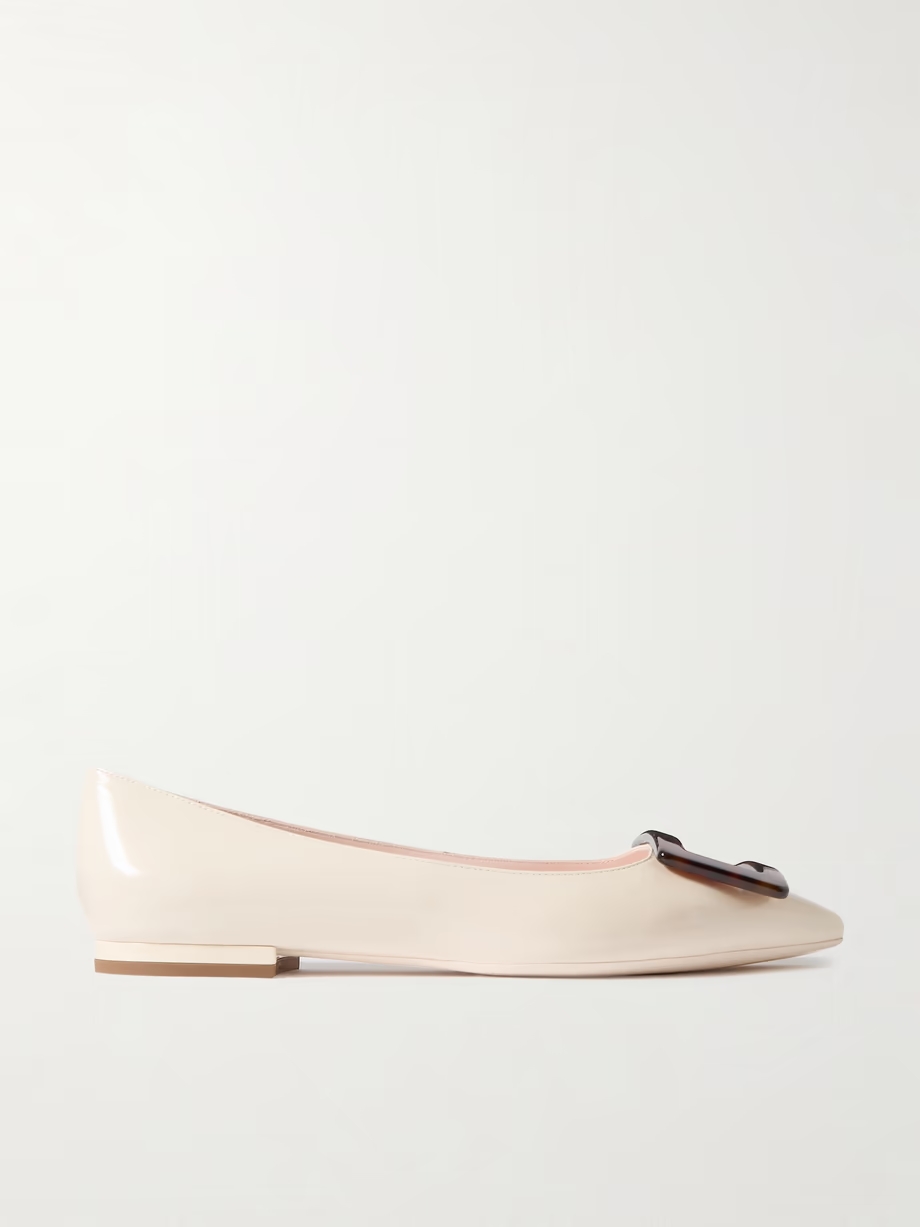 Gommettine patent-leather point-toe flats Gommettine patent-leather point-toe flats
