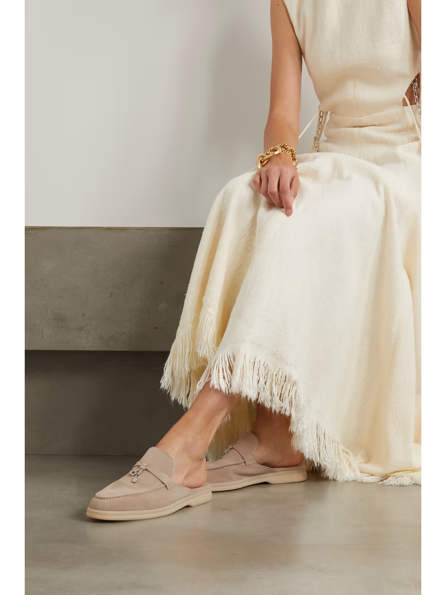 Babouche Charms Walk suede slippers Babouche Charms Walk suede slippers