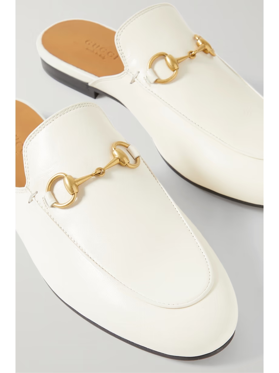 Princetown horsebit-detailed leather slippers Princetown horsebit-detailed leather slippers