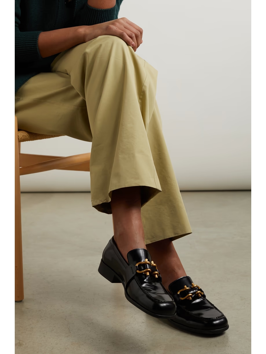 Embellished patent-leather loafers Embellished patent-leather loafers