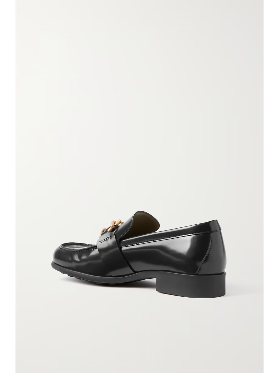 Embellished patent-leather loafers Embellished patent-leather loafers