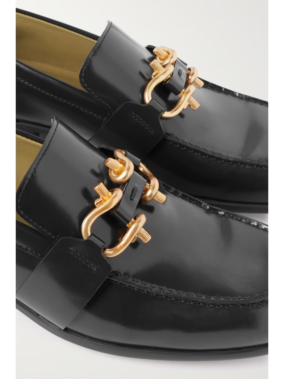 Embellished patent-leather loafers Embellished patent-leather loafers