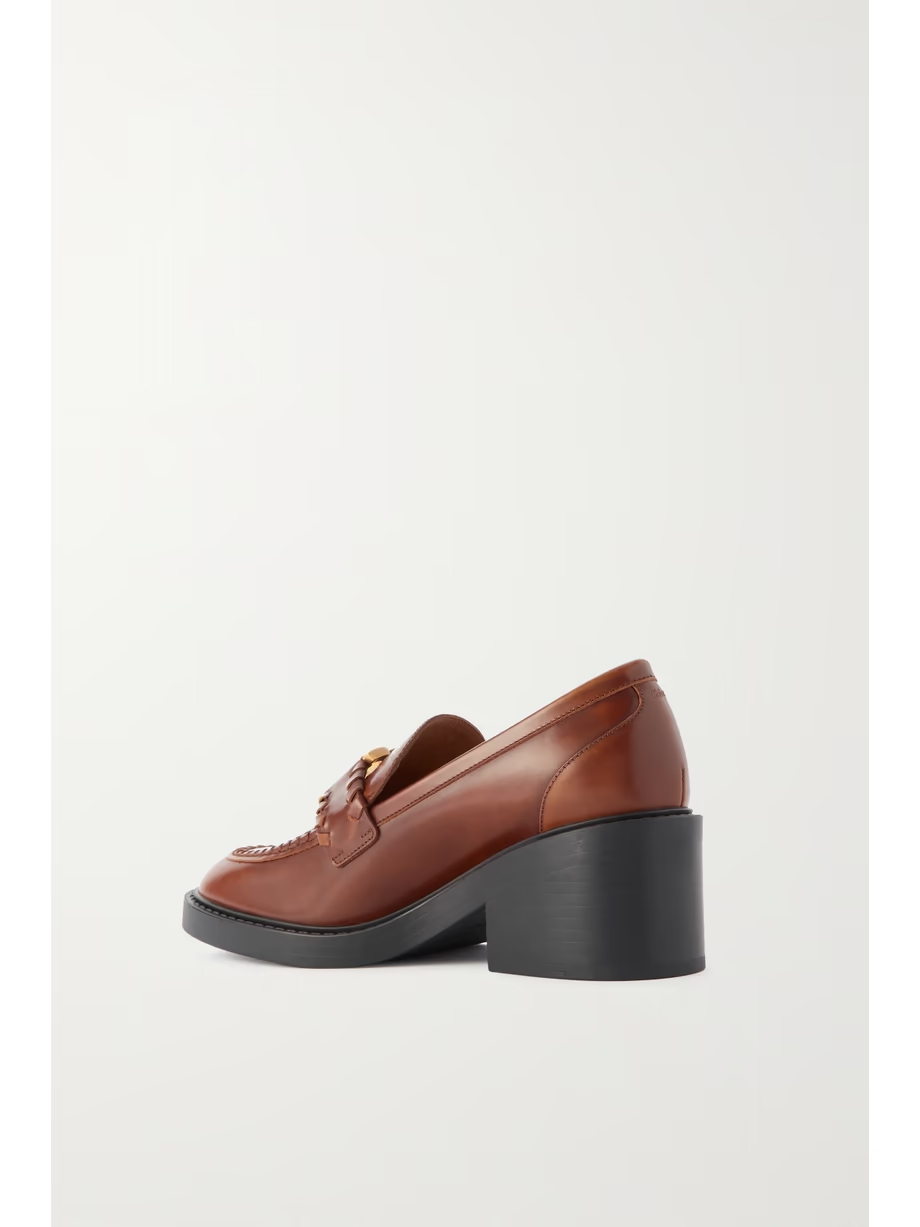 Marcie embellished leather loafers Marcie embellished leather loafers