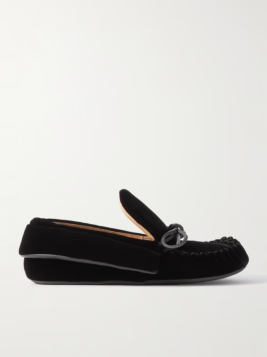 Embellished suede loafers Embellished suede loafers