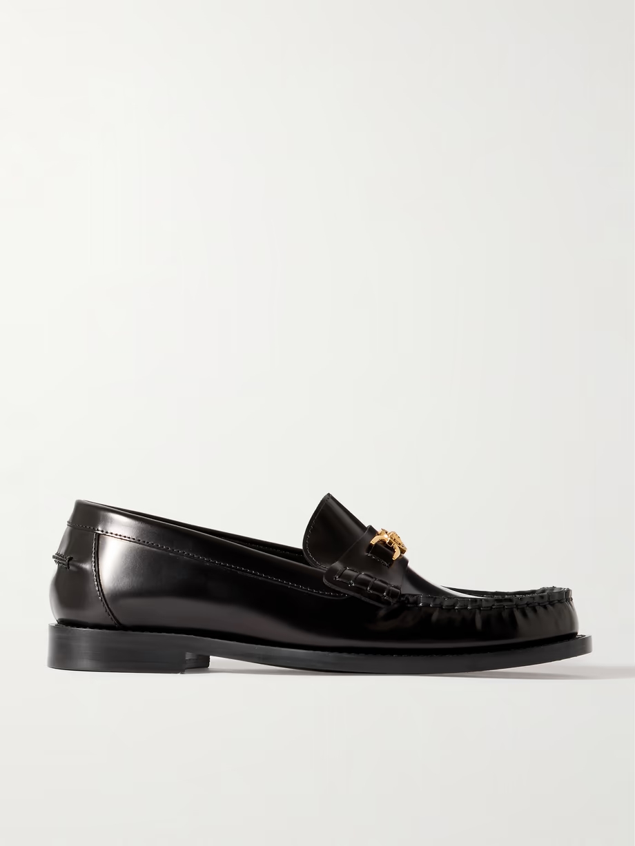 Embellished leather loafers Embellished leather loafers