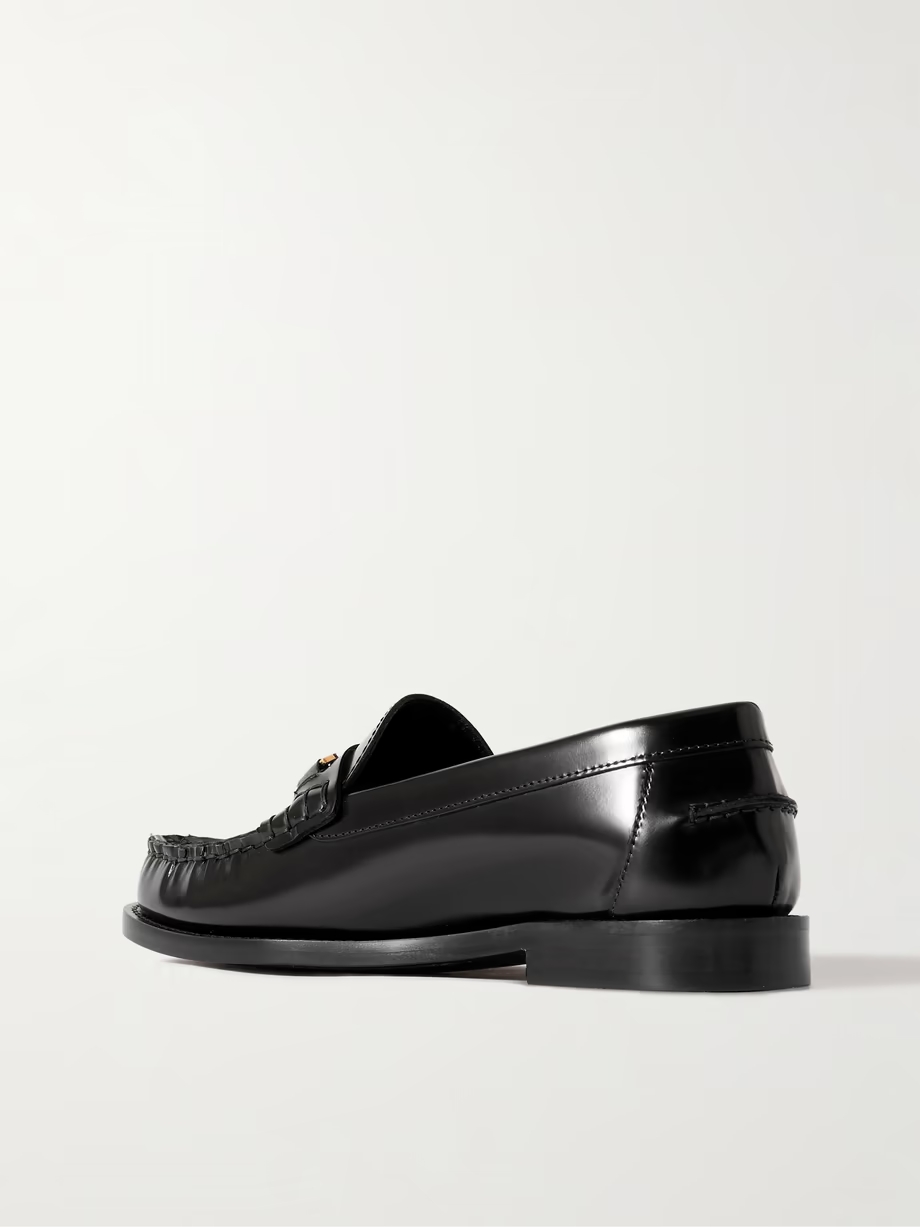 Embellished leather loafers Embellished leather loafers