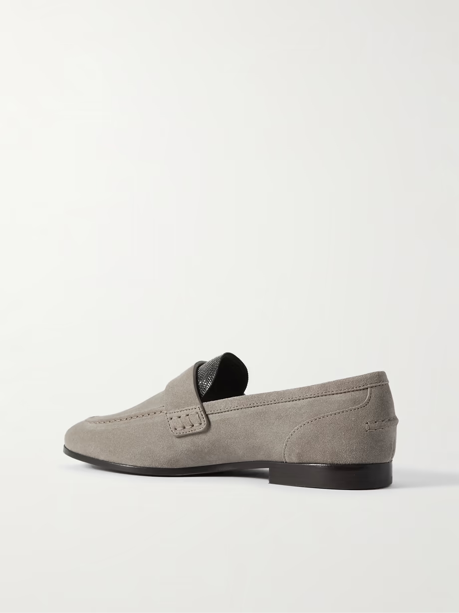 Embellished suede loafers Embellished suede loafers