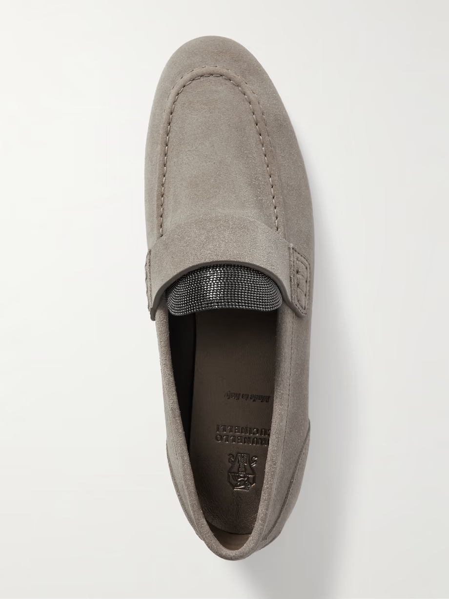 Embellished suede loafers Embellished suede loafers