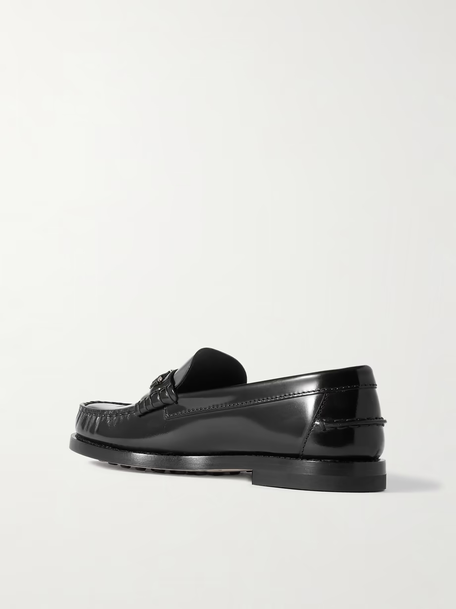 Iniez embellished leather loafers Iniez embellished leather loafers
