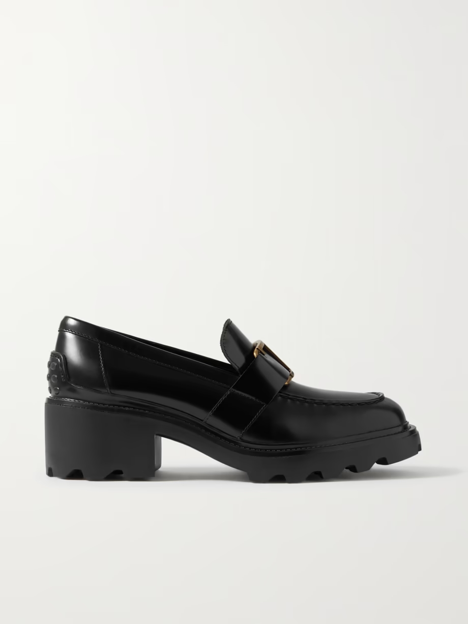 Embellished leather loafers Embellished leather loafers