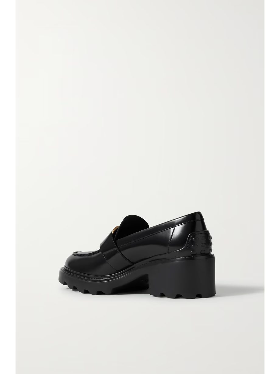 Embellished leather loafers Embellished leather loafers