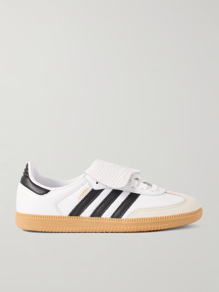 Samba LT nubuck-trimmed leather sneakers Samba LT nubuck-trimmed leather sneakers