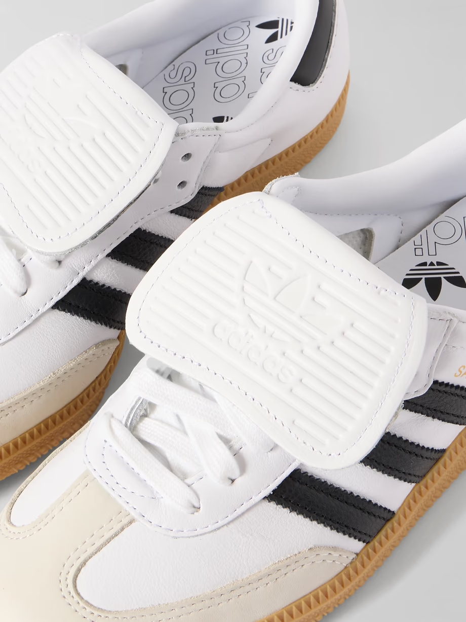 Samba LT nubuck-trimmed leather sneakers Samba LT nubuck-trimmed leather sneakers