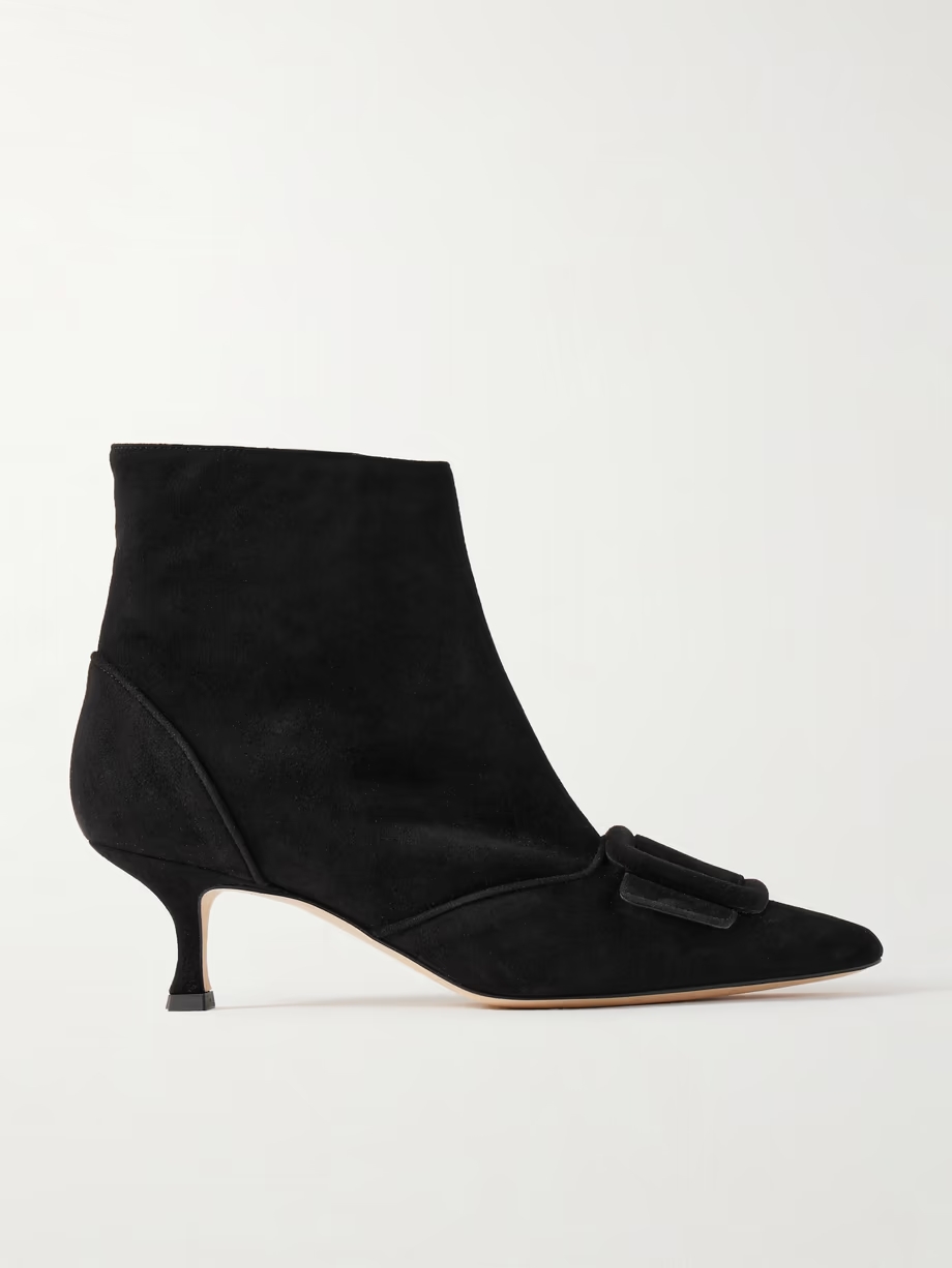 Baylow 50 buckled suede ankle boots Baylow 50 buckled suede ankle boots
