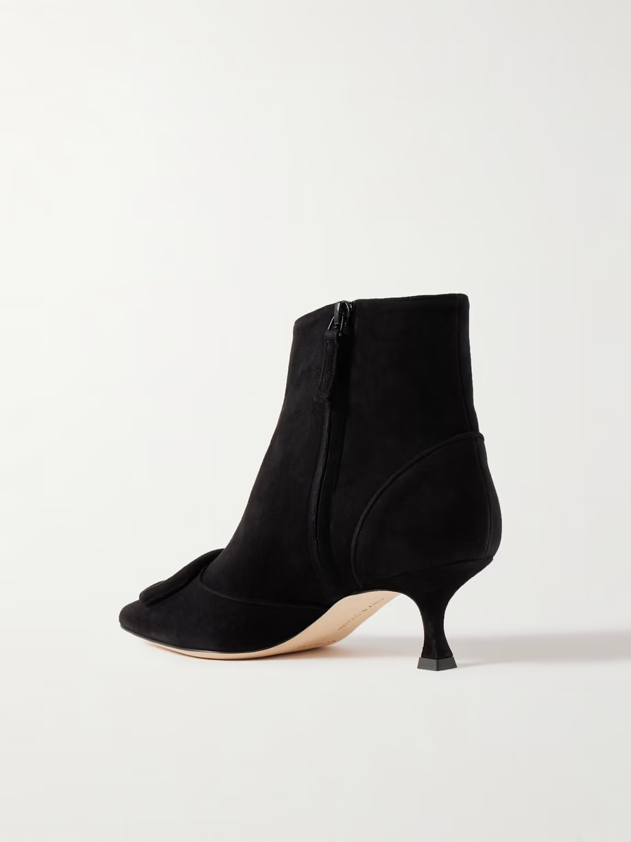 Baylow 50 buckled suede ankle boots Baylow 50 buckled suede ankle boots