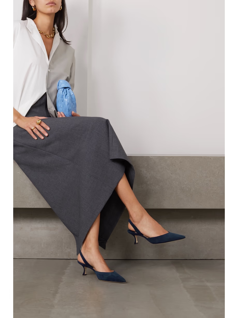 Carolyne 50 suede slingback pumps Carolyne 50 suede slingback pumps