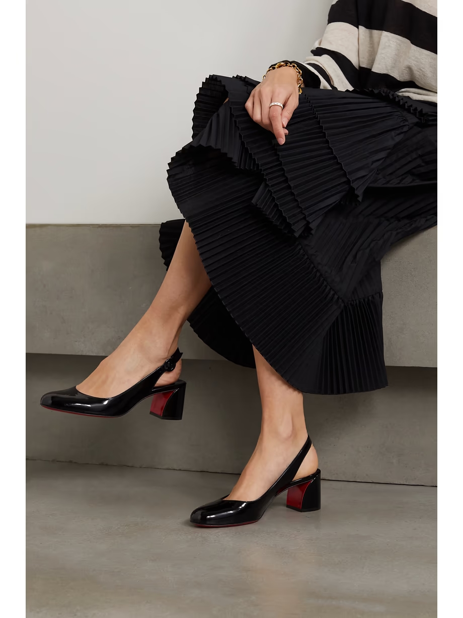 So Jane 55 patent-leather slingback pumps So Jane 55 patent-leather slingback pumps