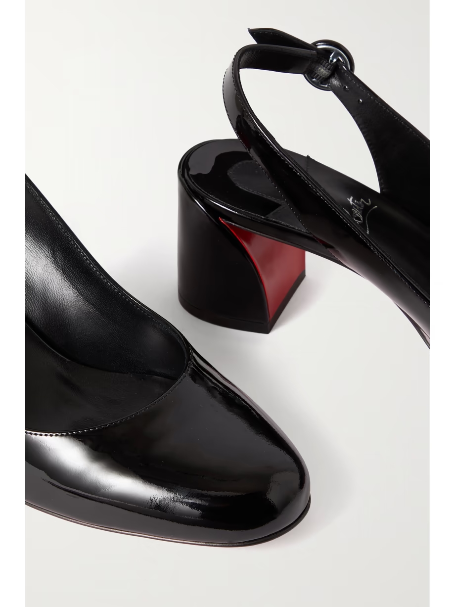 So Jane 55 patent-leather slingback pumps So Jane 55 patent-leather slingback pumps