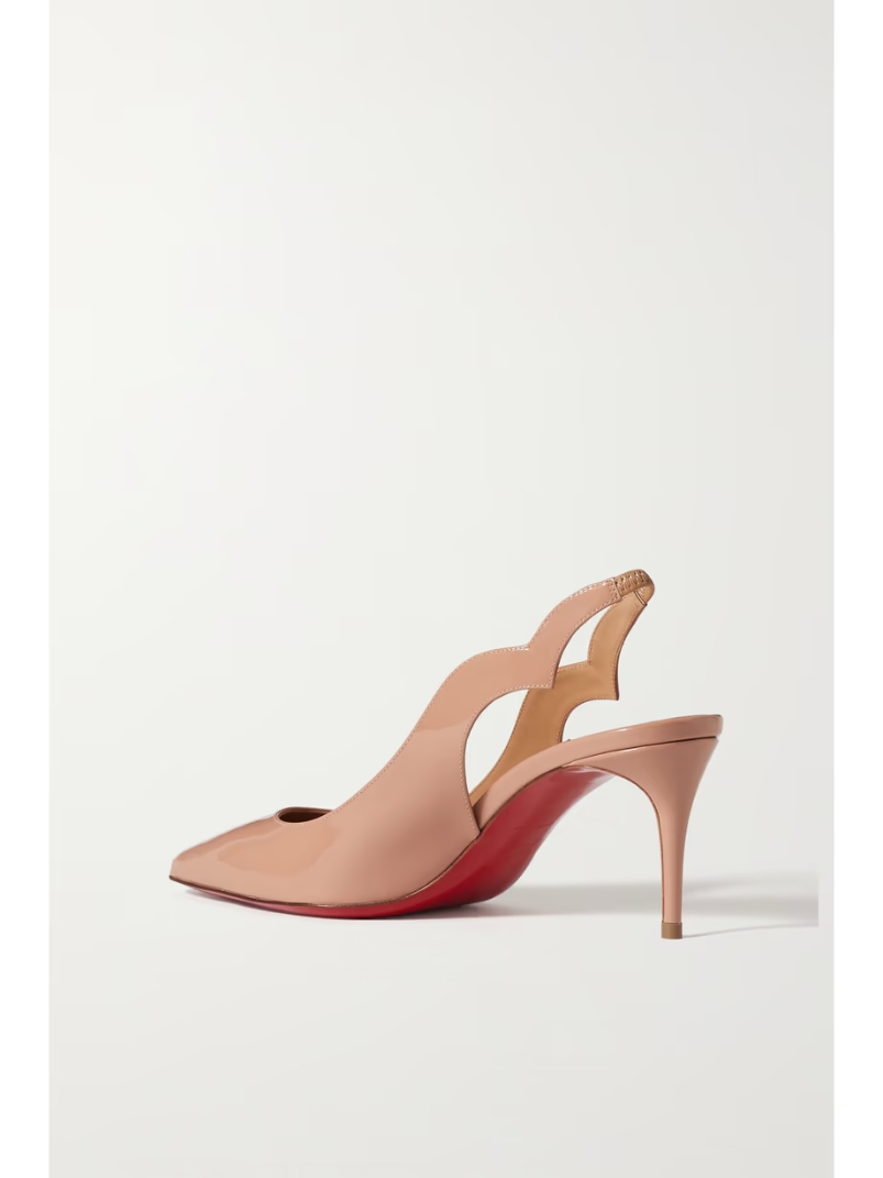 Hot Chick 70 patent-leather slingback pumps Hot Chick 70 patent-leather slingback pumps
