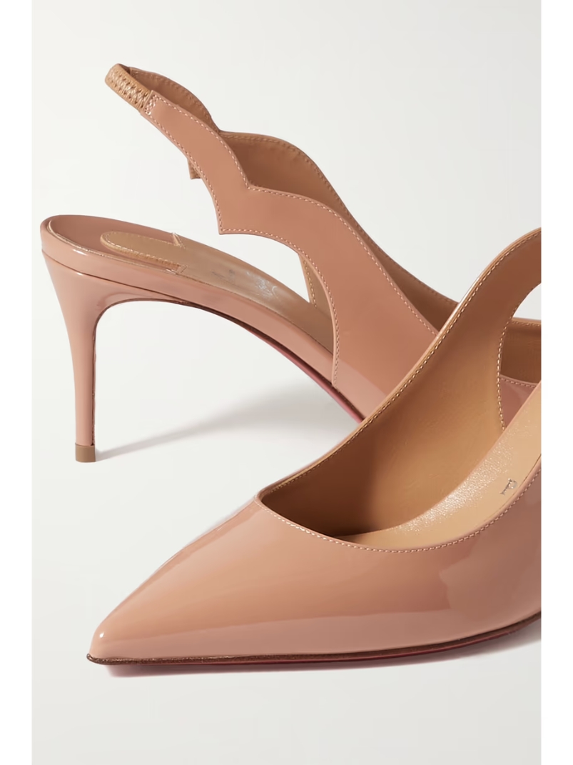 Hot Chick 70 patent-leather slingback pumps Hot Chick 70 patent-leather slingback pumps