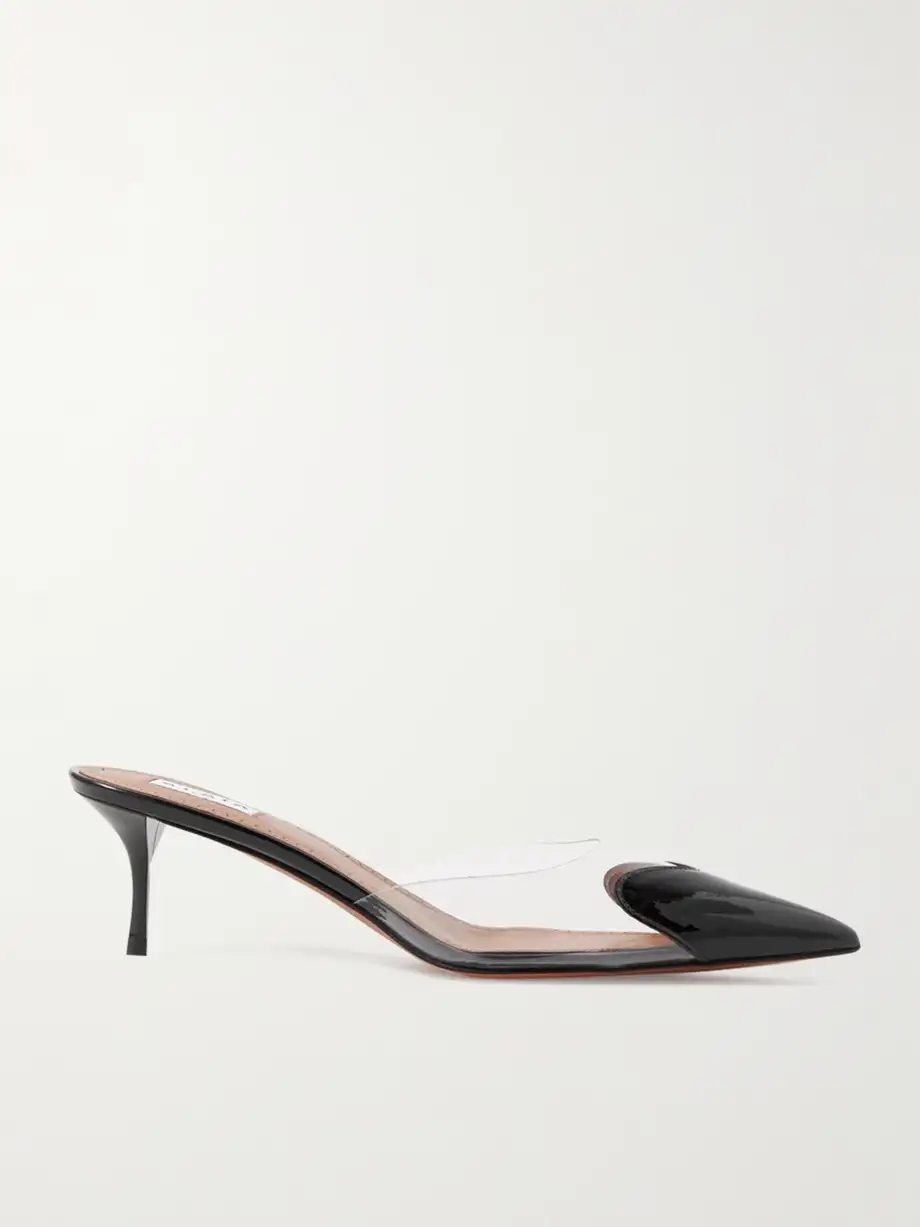 Coeur 55 PVC and patent-leather mules Coeur 55 PVC and patent-leather mules