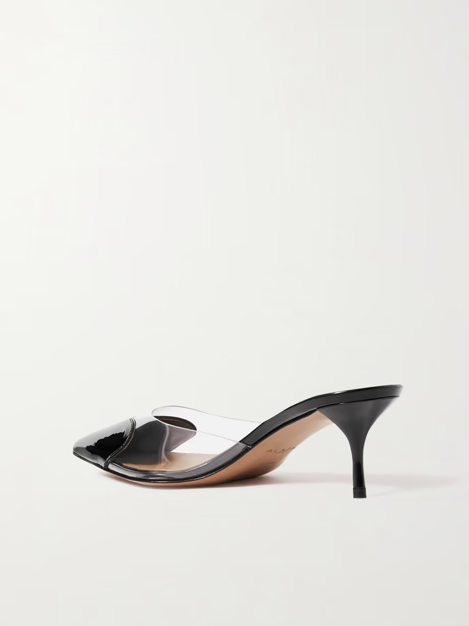 Coeur 55 PVC and patent-leather mules Coeur 55 PVC and patent-leather mules
