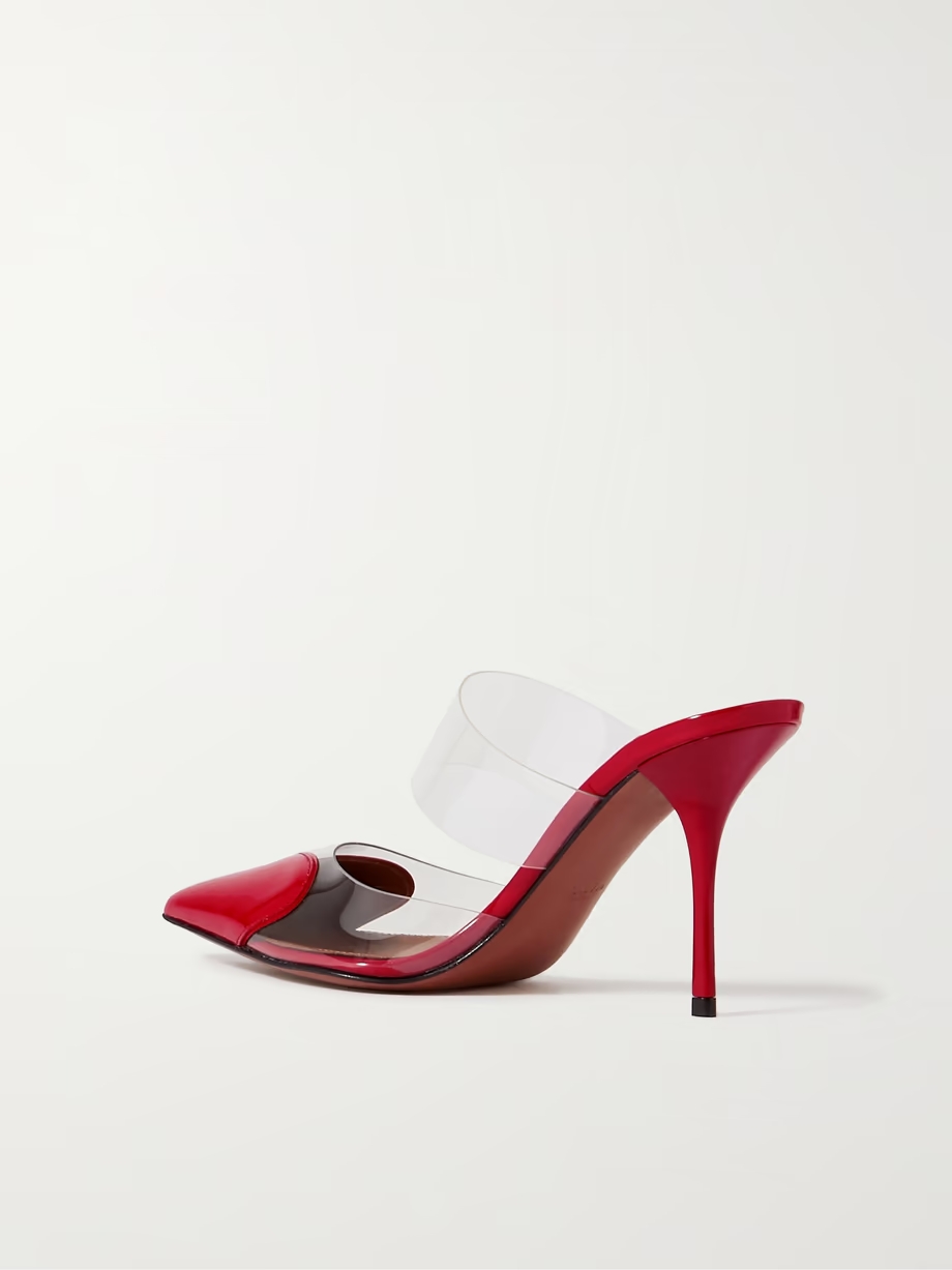 Cœur 90 PU and patent-leather mules Cœur 90 PU and patent-leather mules