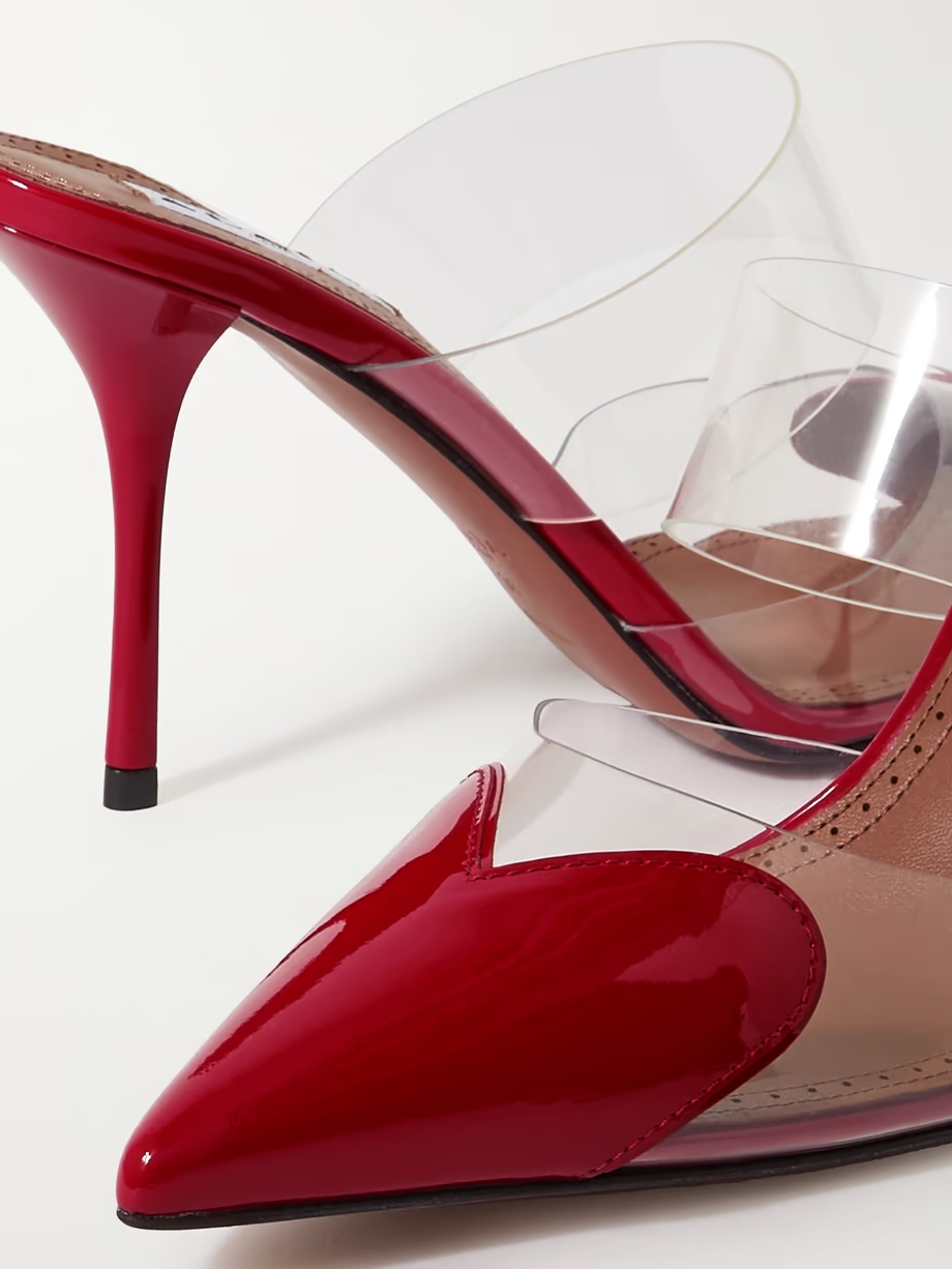 Cœur 90 PU and patent-leather mules Cœur 90 PU and patent-leather mules