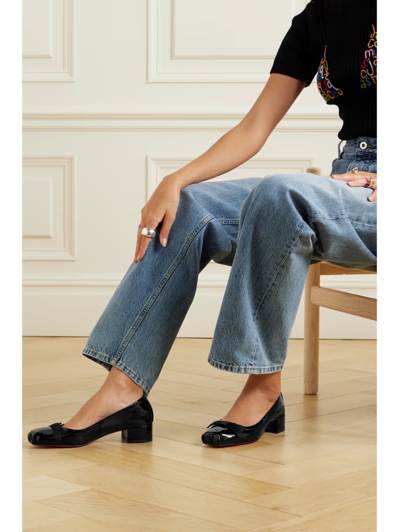 Mamaflirt 30 bow-detailed patent-leather pumps Mamaflirt 30 bow-detailed patent-leather pumps