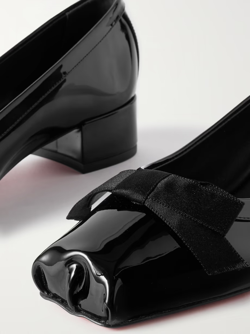 Mamaflirt 30 bow-detailed patent-leather pumps Mamaflirt 30 bow-detailed patent-leather pumps
