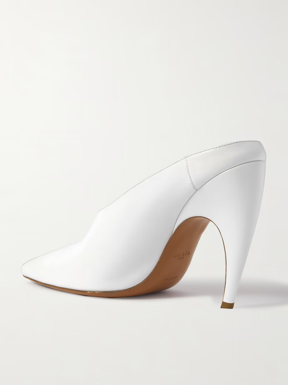 Leather mules Leather mules