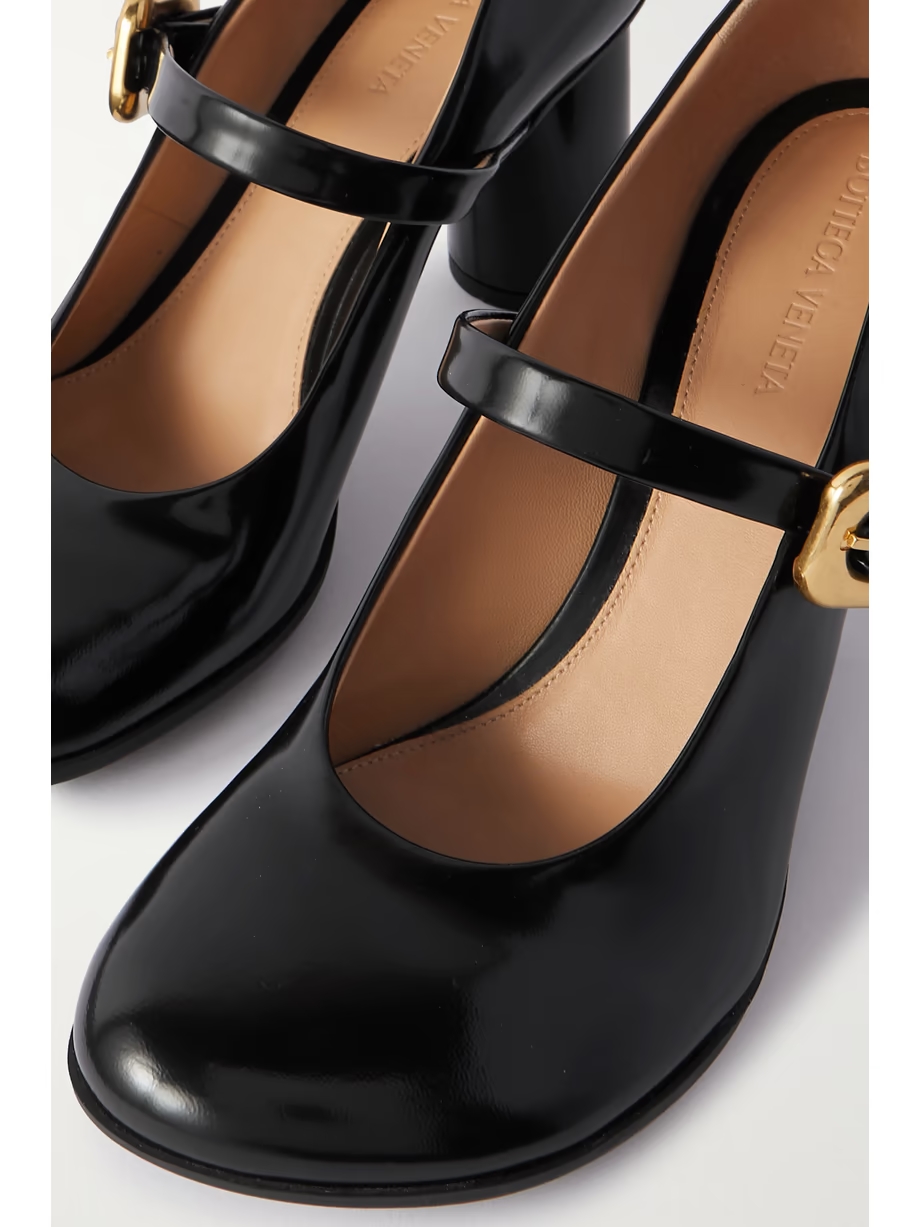 Atomic glossed-leather Mary Jane pumps Atomic glossed-leather Mary Jane pumps