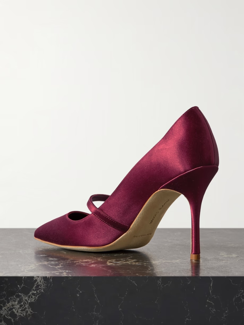 Ramima 90 crystal-embellished satin pumps Ramima 90 crystal-embellished satin pumps