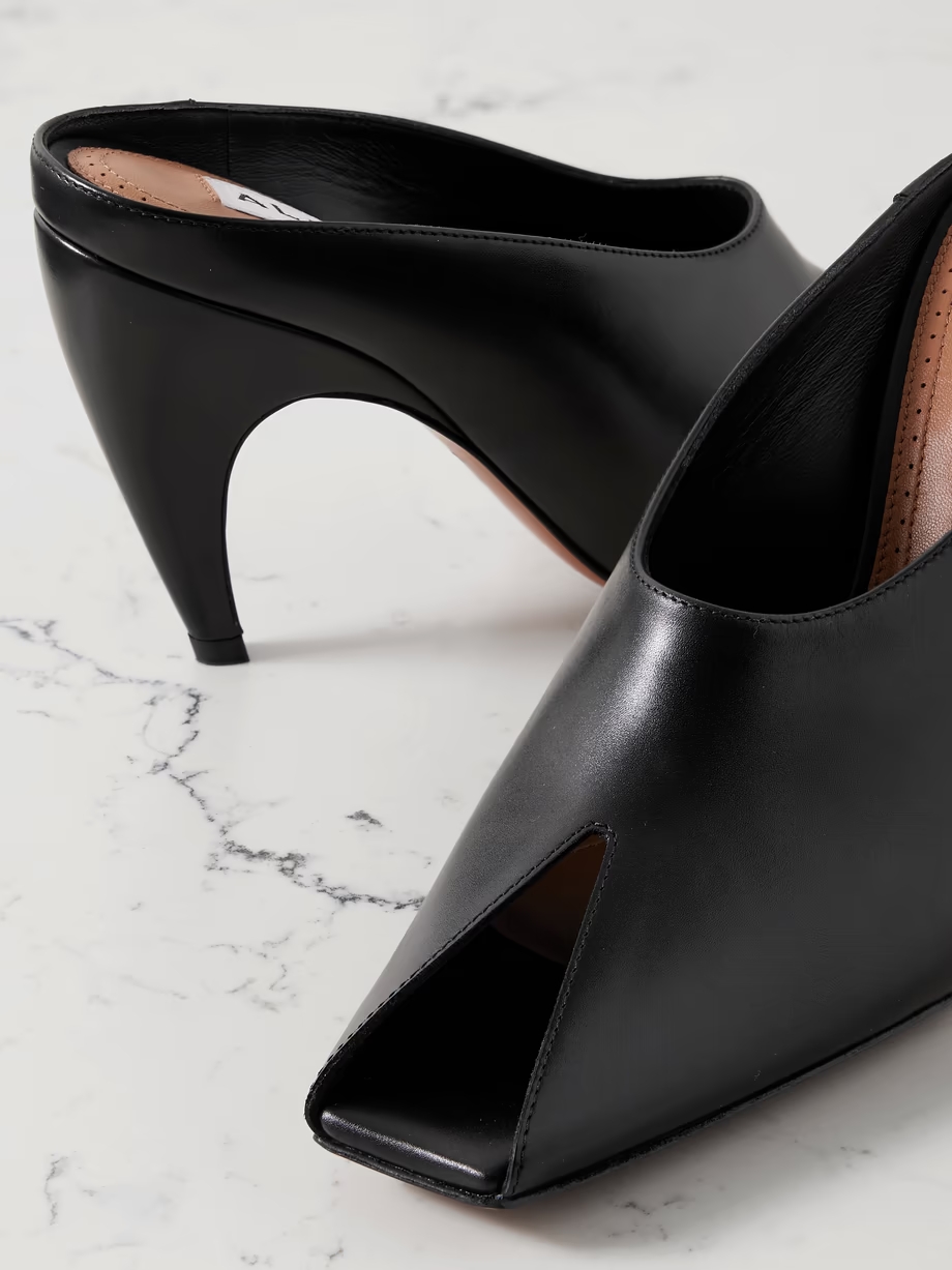 Spike 90 leather mules Spike 90 leather mules