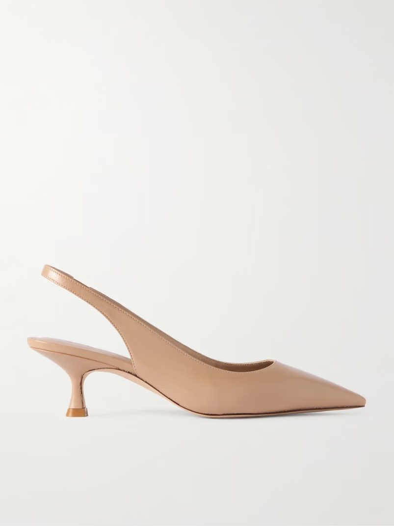 Naomi leather slingback pumps Naomi leather slingback pumps