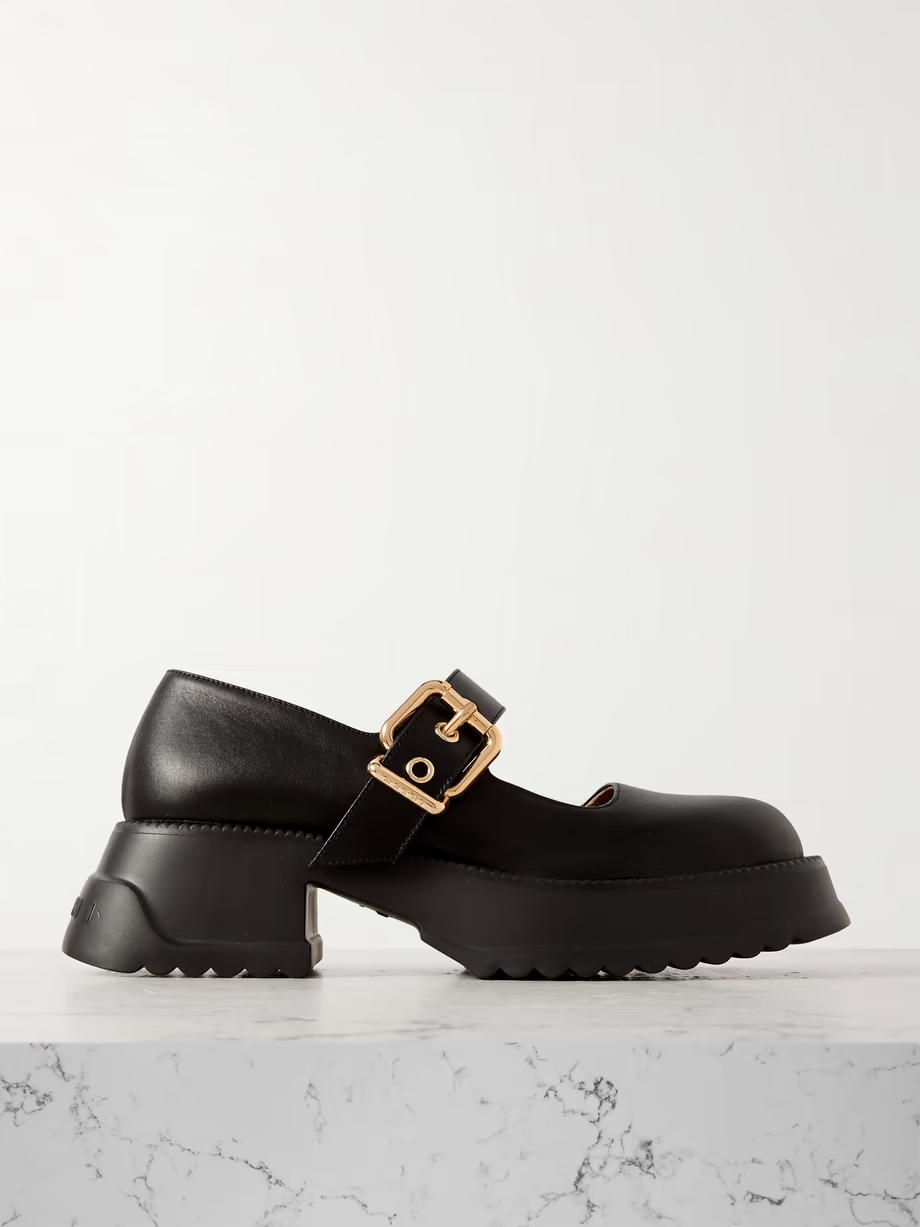 Leather Mary Jane pumps Leather Mary Jane pumps