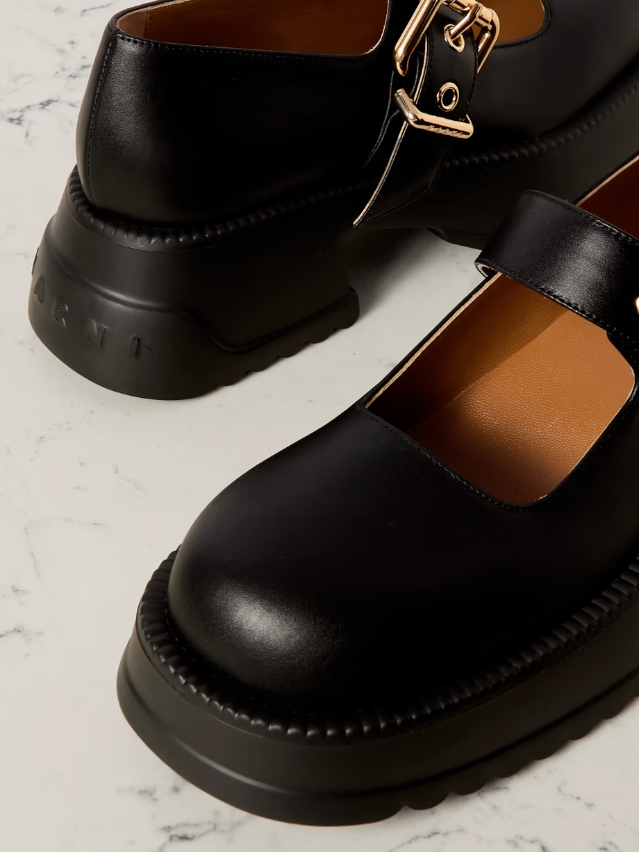 Leather Mary Jane pumps Leather Mary Jane pumps