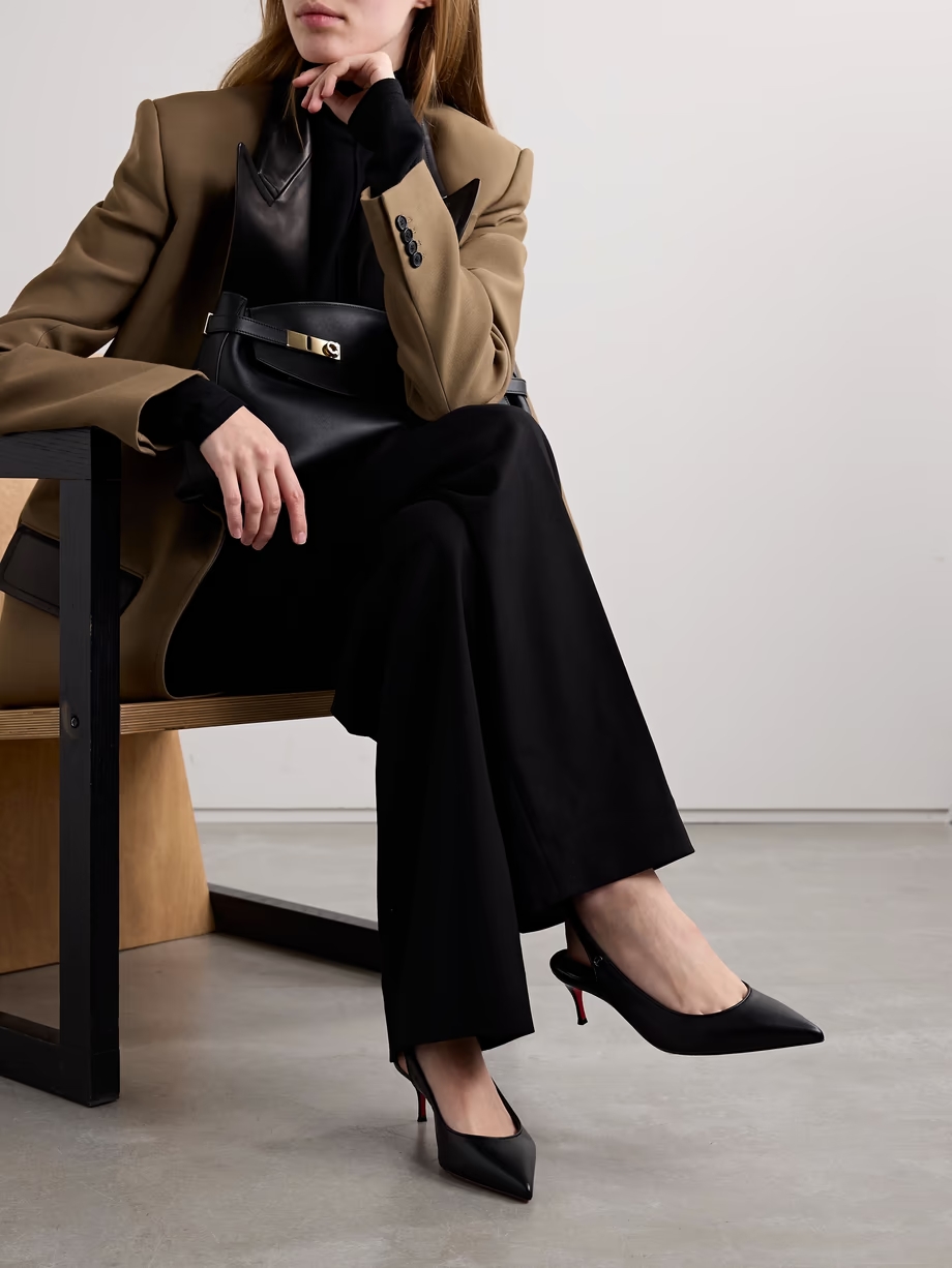 Sporty Kate 45 leather slingback pumps Sporty Kate 45 leather slingback pumps