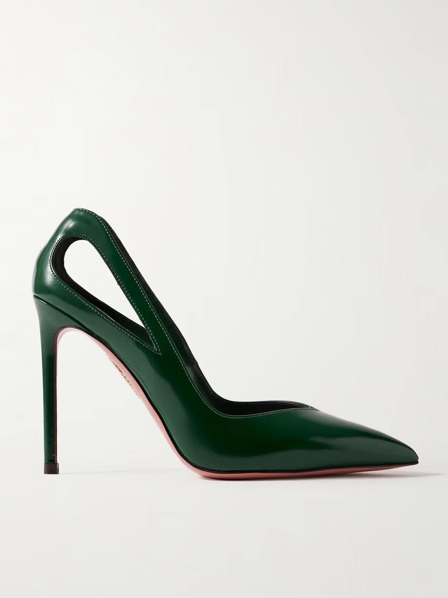 Sheeva 105 cutout glossed-leather pumps Sheeva 105 cutout glossed-leather pumps